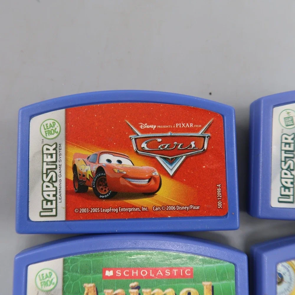 Lot Of 5 Leapster Games Disney Cars Incredibles ISpy Animal Genius Ages 6-9